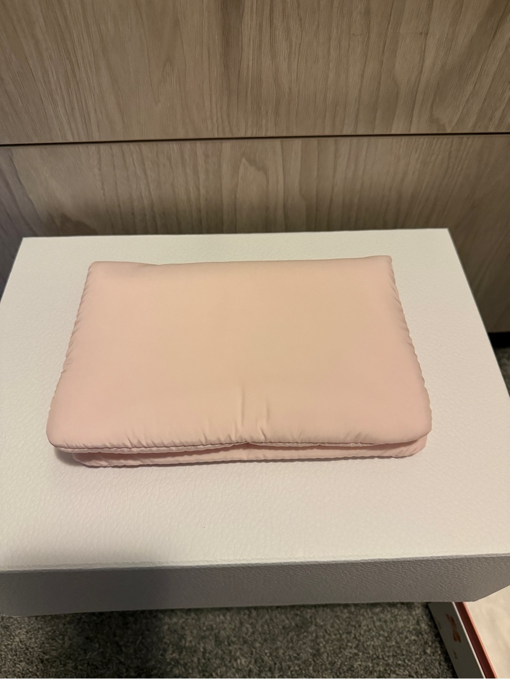Dior Pale Pink Padded Clutch with CD Logo - Picture 5 of 6